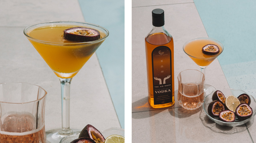 Coastal Pornstar Martini Recipe Cocktail Air Sign Zodiac